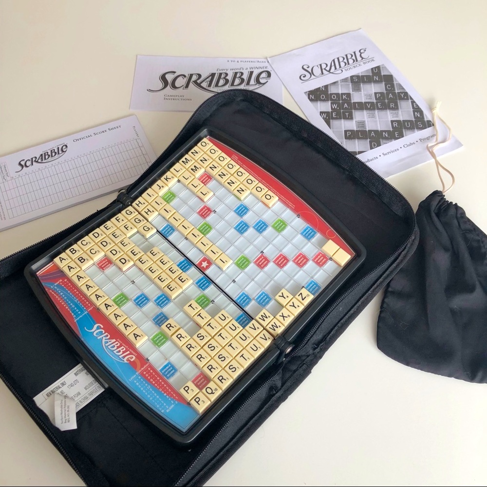 SCRABBLE Travel Edition Board Game Folio Case Mini